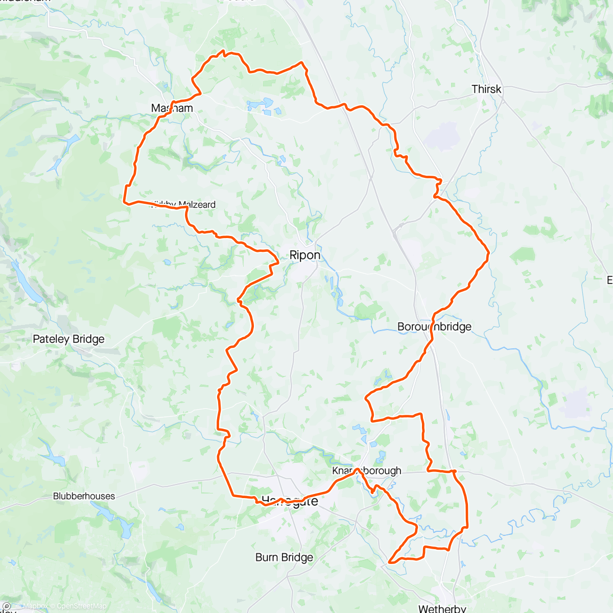 Map of the activity, Nova Saturday