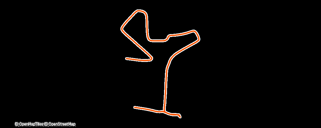 Map of the activity, Afternoon Walk