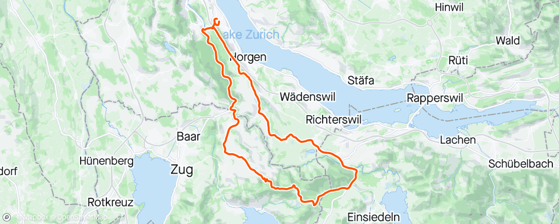 活动地图，Rennrad-Fahrt zur Mittagszeit