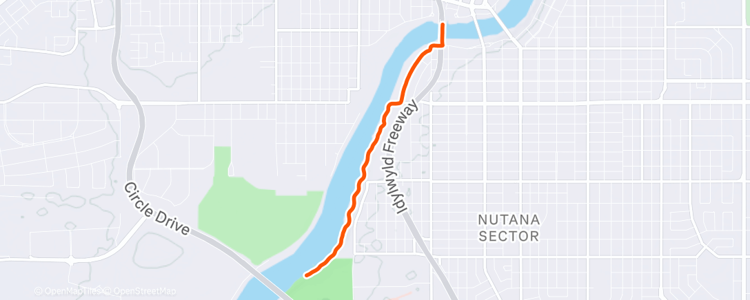 Map of the activity, Afternoon Walk