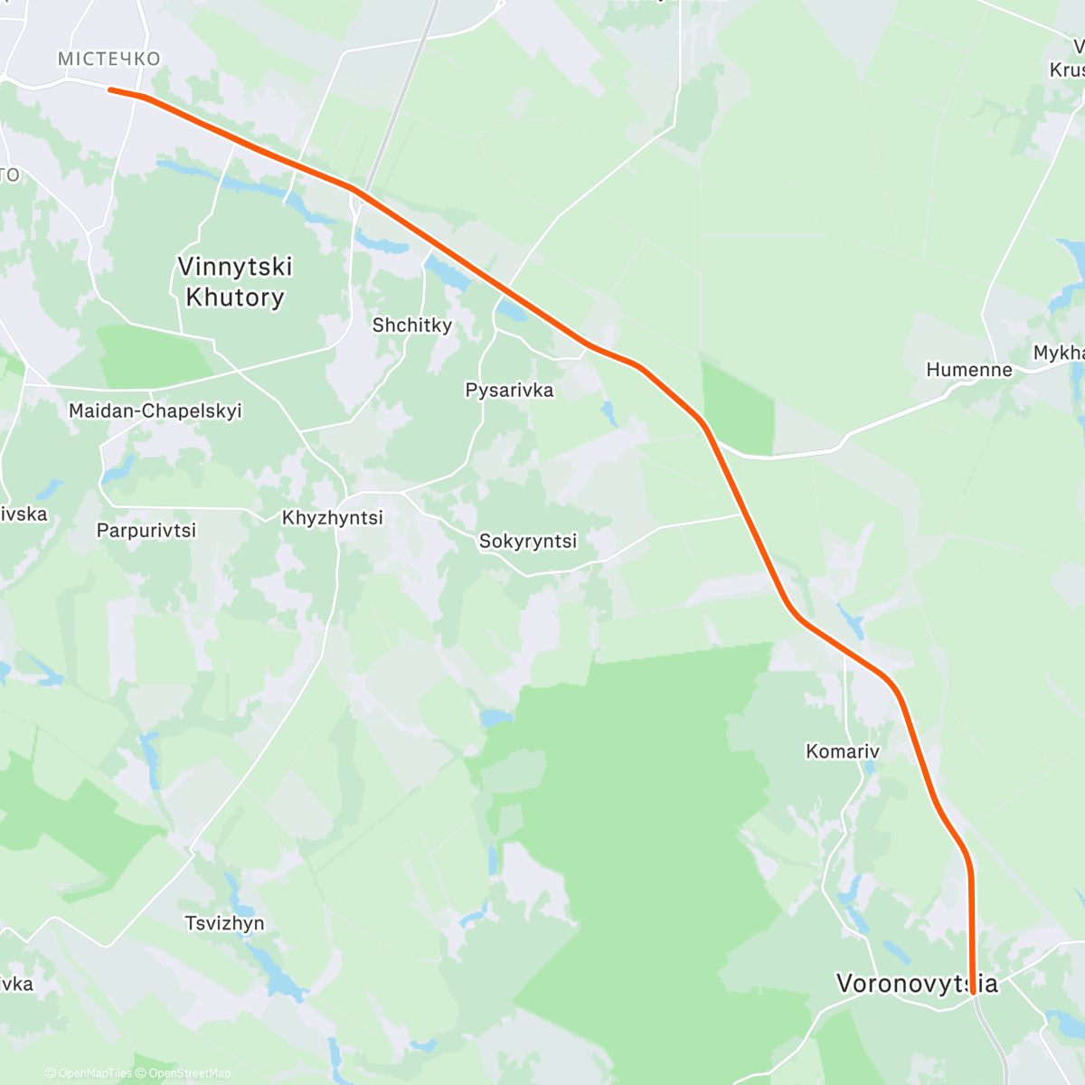 Map of the activity, Нарешті знову Вороновиця