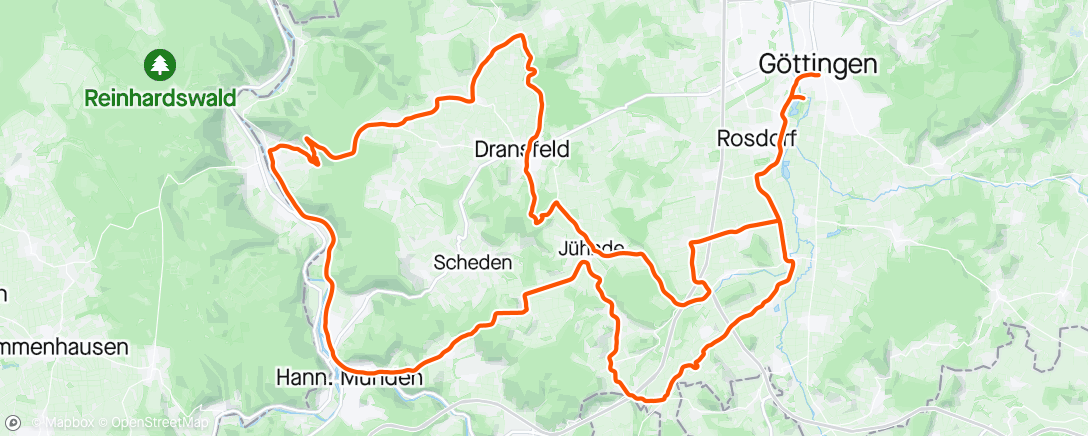 Map of the activity, Tour d'Energie Göttingen 2024