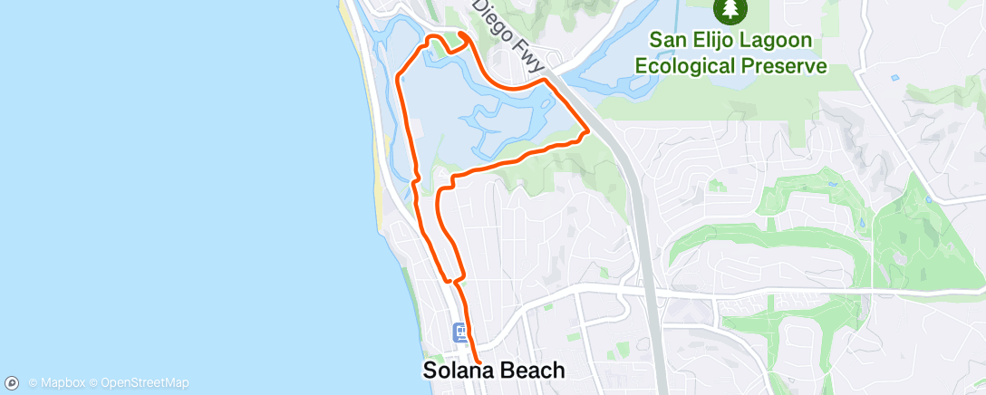 Map of the activity, Morning Walk