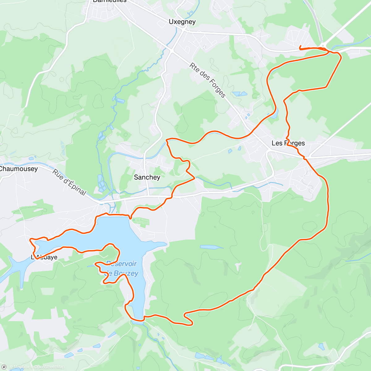 Карта физической активности (Snow Gravel avec Delphine Van Der Poel)