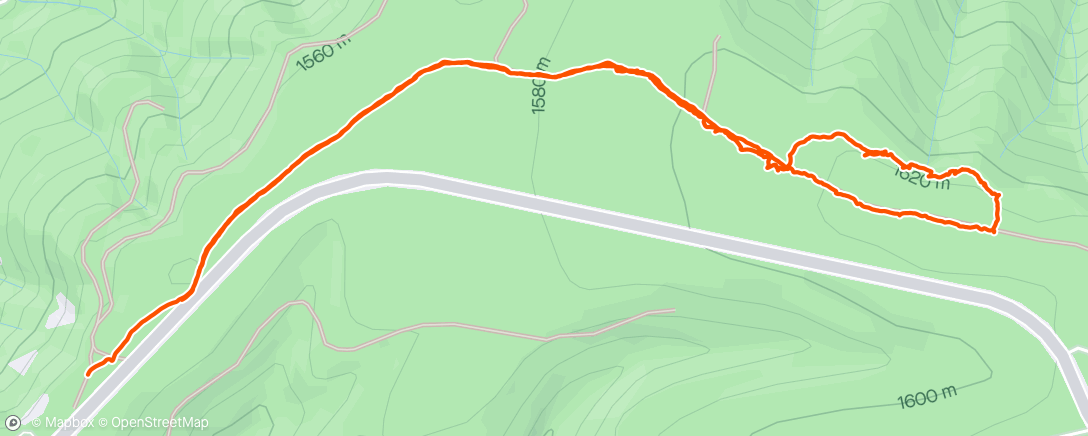 Map of the activity, Omega cx ski with Elyse