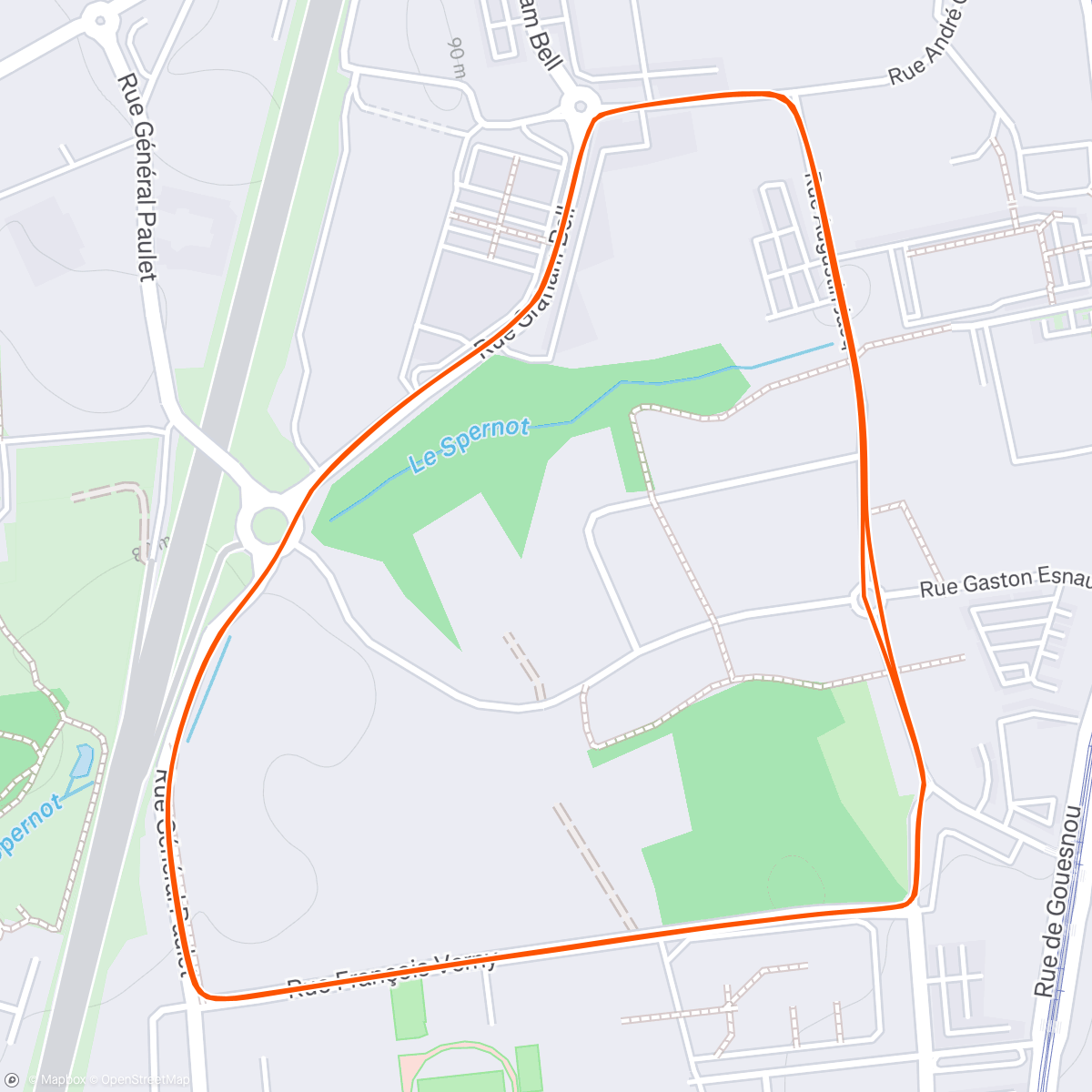 Map of the activity, Afternoon Ride