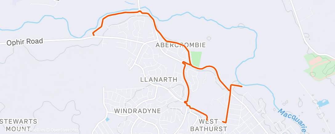 Map of the activity, Not running tables