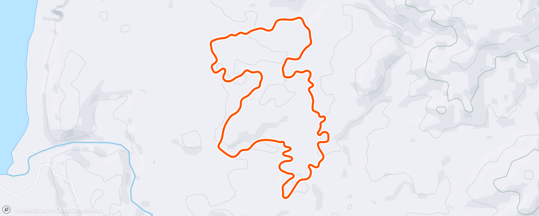 Map of the activity, Zwift - Devedeset Lite in Makuri Islands