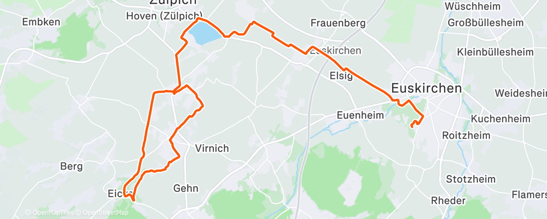 Map of the activity, Fast Dreißig