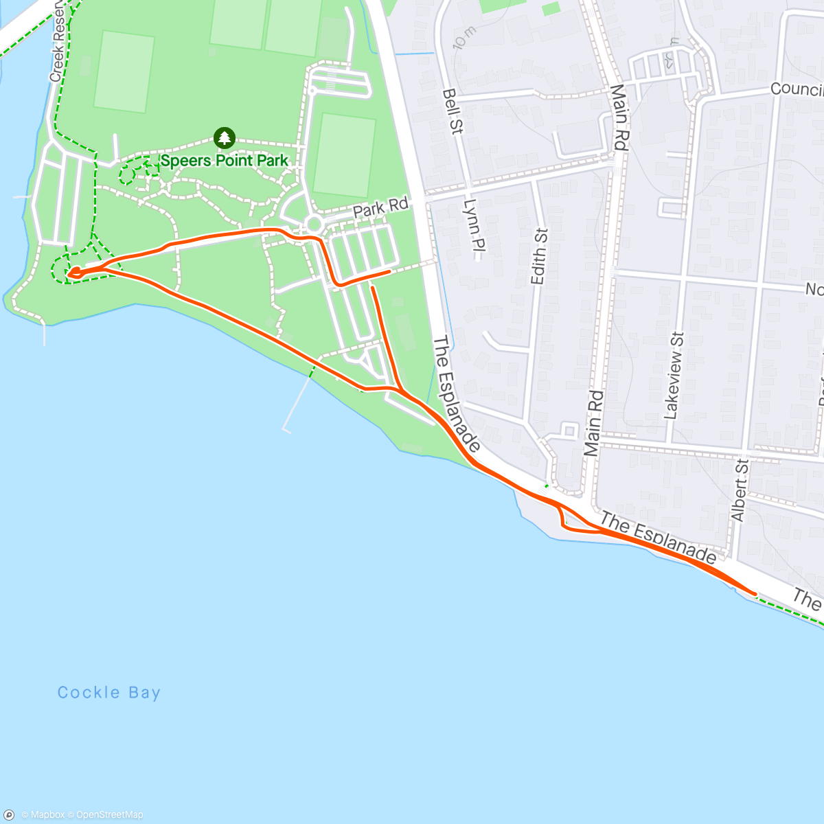 Map of the activity, Lunch Walk/Scooter Ride