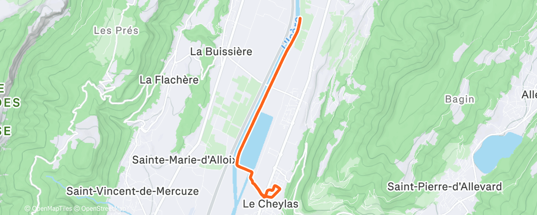 Map of the activity, 🇺🇦 Fractionné taf 10x40" à 3'40 r3'