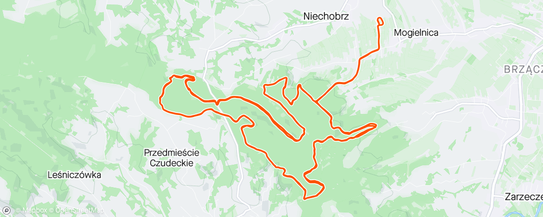 Map of the activity, MTB Boguchwała 23' - 5mc