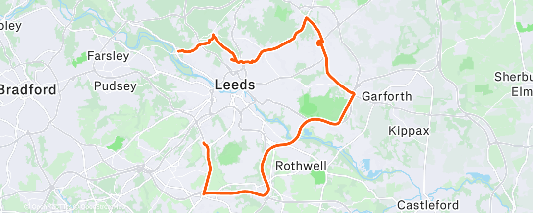 Map of the activity, Race Across Leeds: 6 LCH locations, 6 tasks, a burner phone and £15 cash