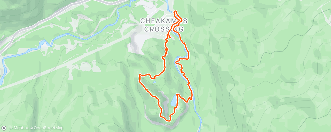 Map of the activity, Loggers Lake
