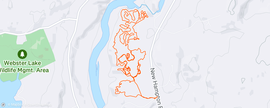 Map of the activity, Franklin Falls