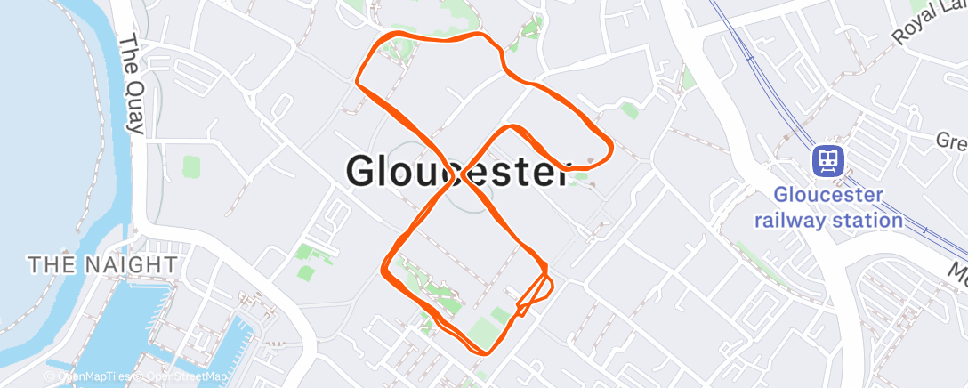 Map of the activity, Morning Run