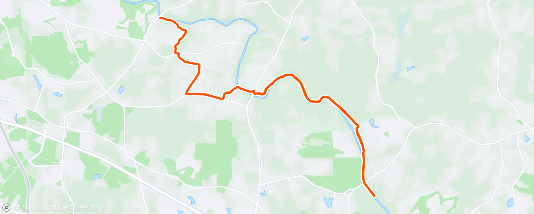 Map of the activity, Afternoon Ride