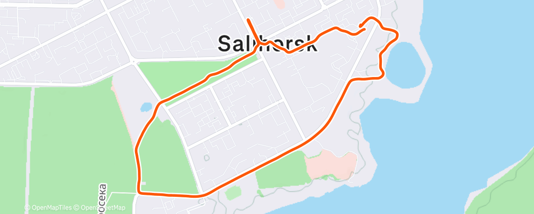 Map of the activity, Afternoon Walk