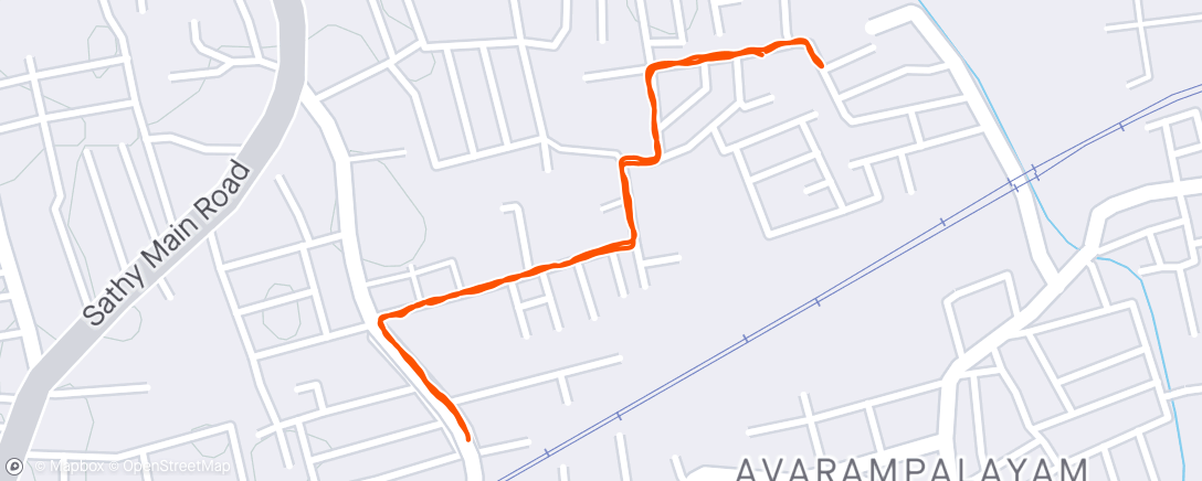 Map of the activity, Night walk