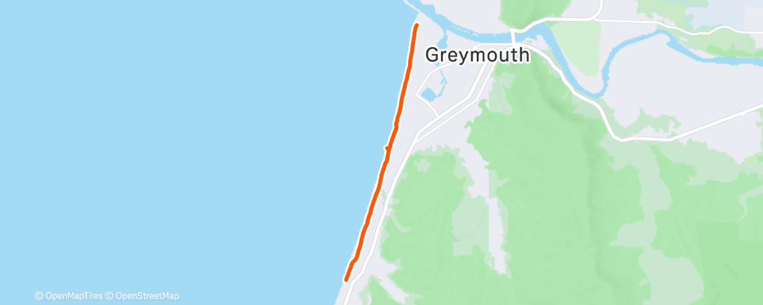 Map of the activity, Morning Walk