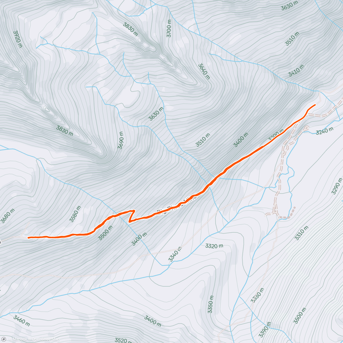 Map of the activity, Snow and ice for daysss