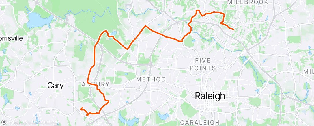 Map of the activity, Long Day at Work, Good to Ride
