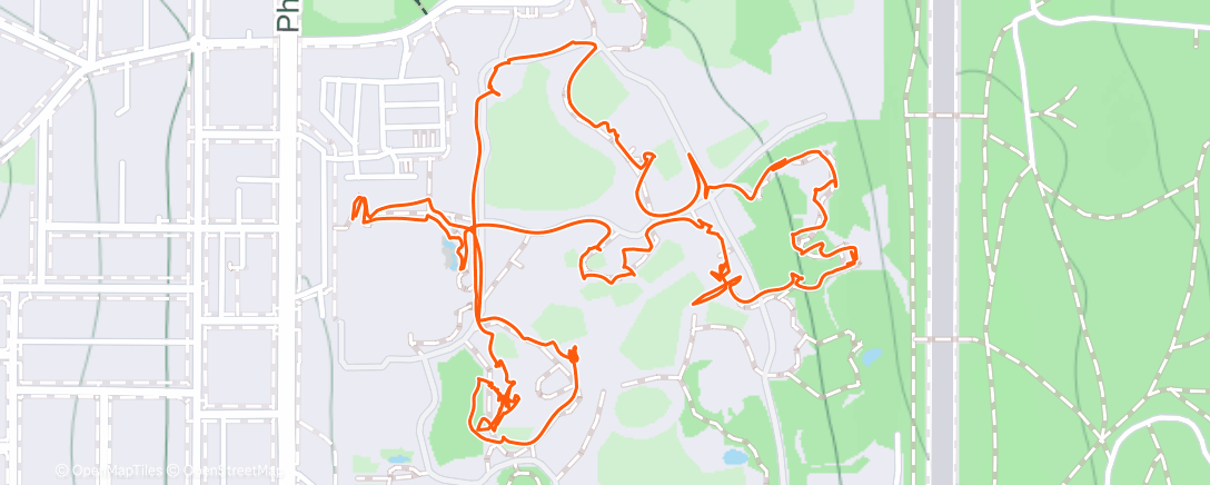 Map of the activity, Lunch Walk