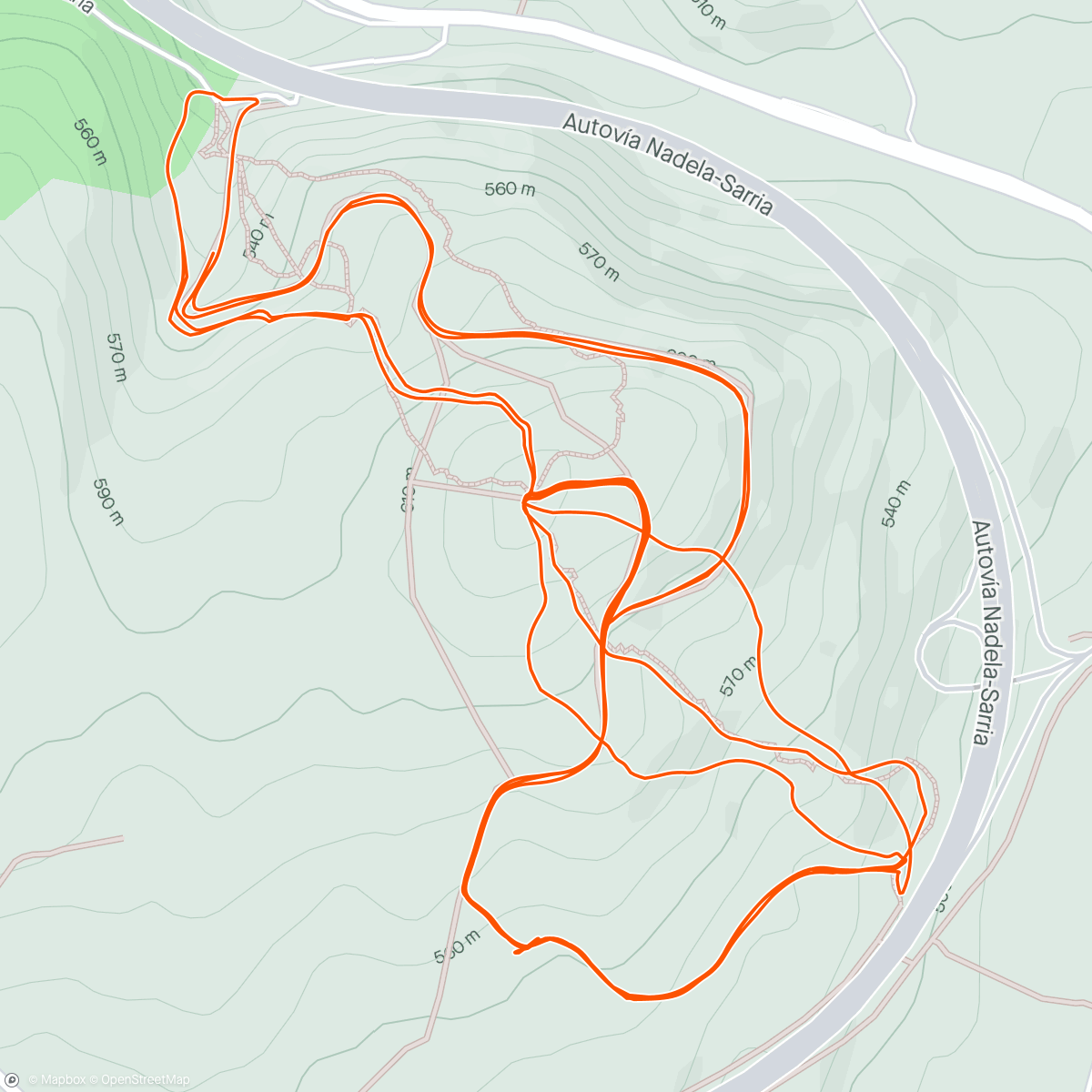 「Bicicleta de montaña a la hora del almuerzo」活動的地圖