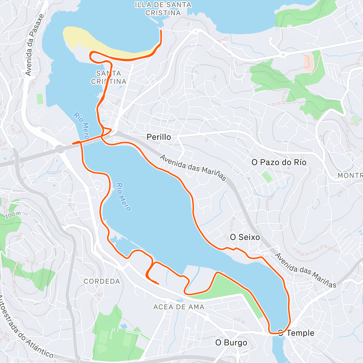 Map of the activity, 60’ charleta