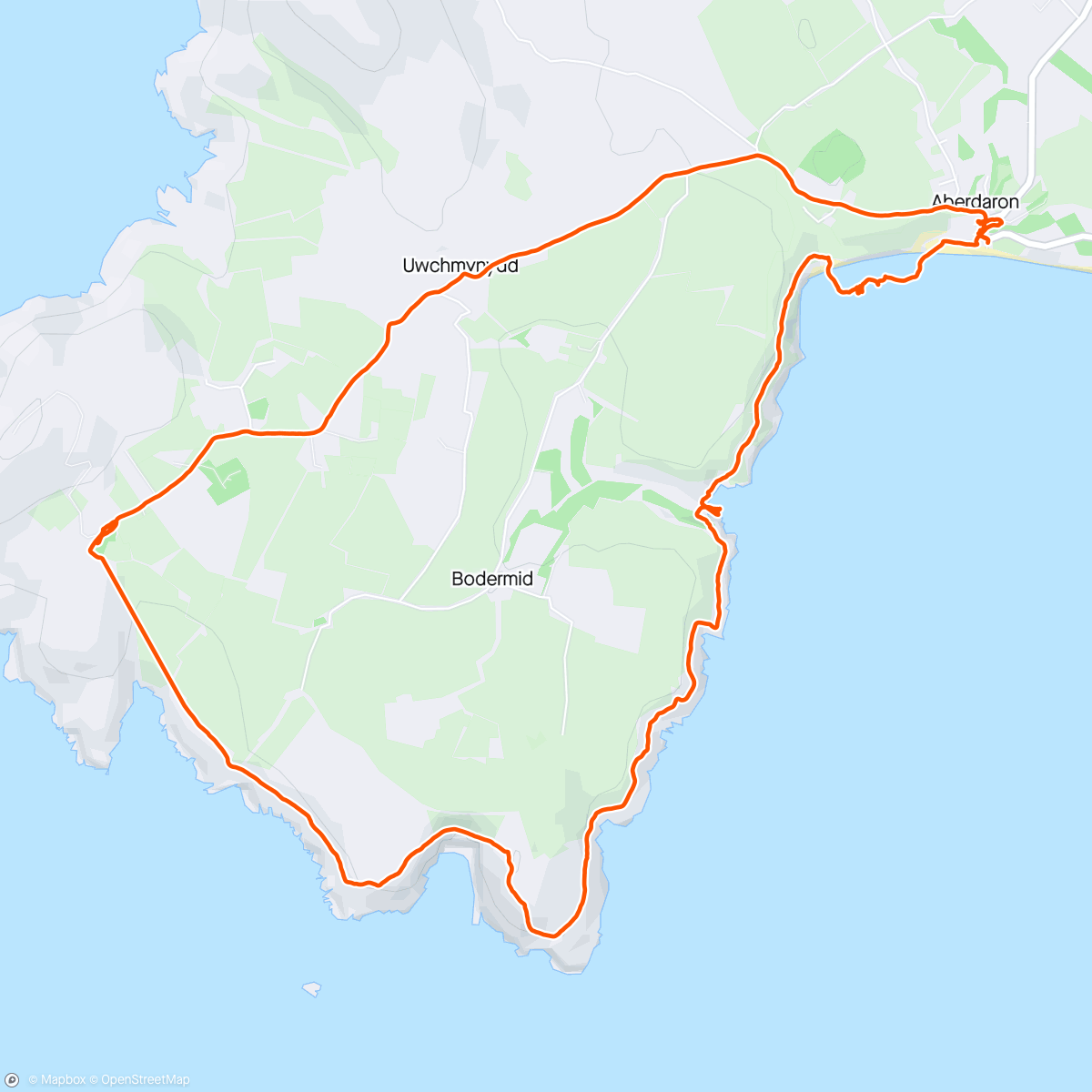 Carte de l'activité Fab coastal walk to Aberdaron