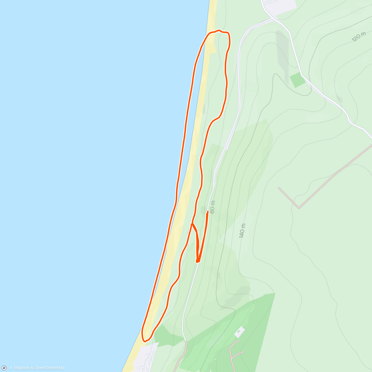 Map of the activity, Woolacombe Dunes Parkrun