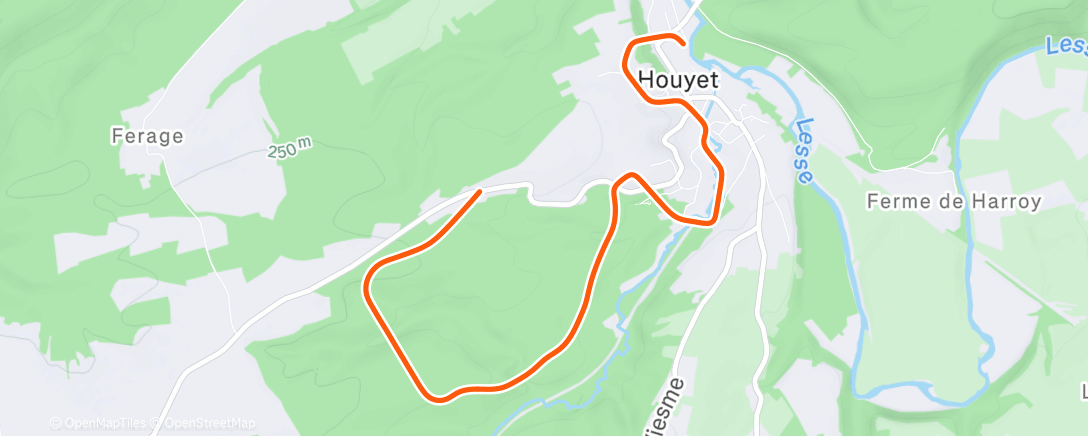 Map of the activity, Cool down