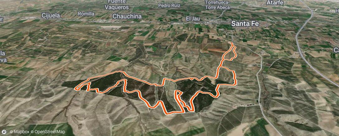 Map of the activity, Trail 2023 desde el Salado