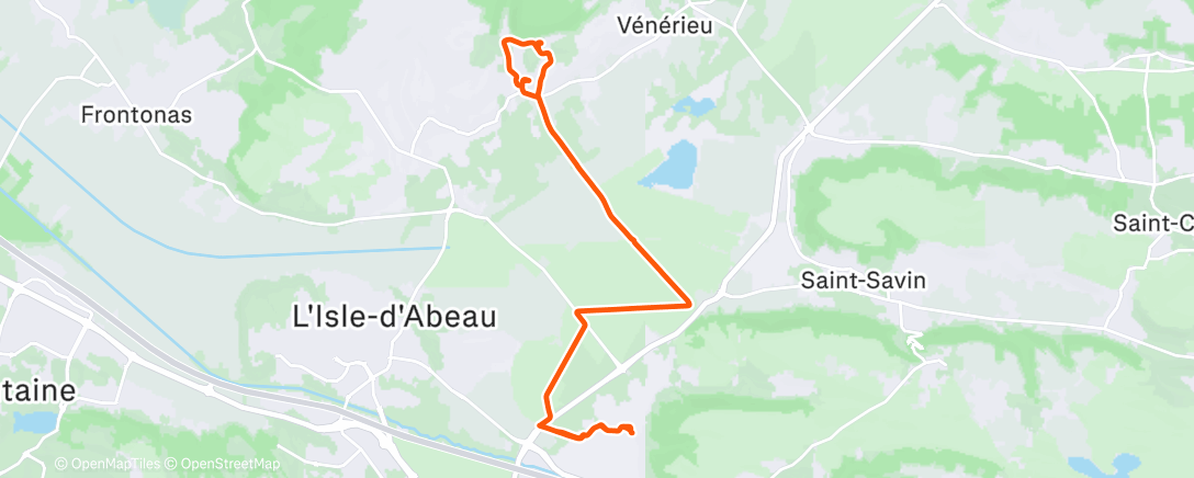 Map of the activity, 35 ème entraînement