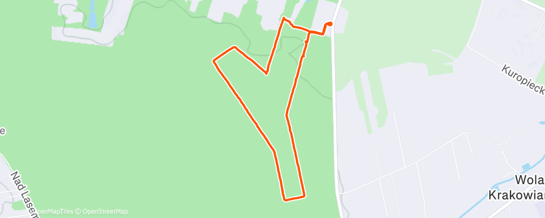 Map of the activity, Afternoon Walk