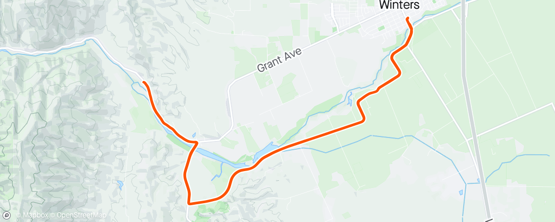 Map of the activity, Morning Ride with wifey