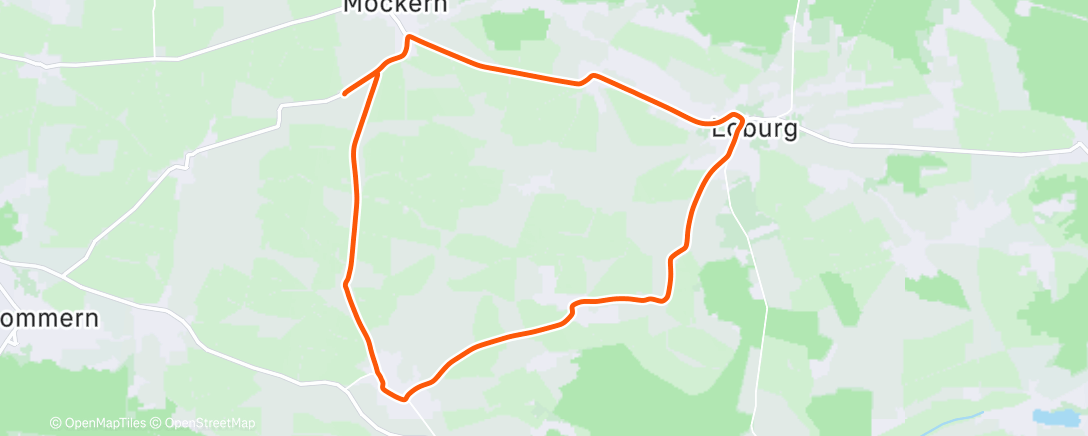 Map of the activity, Afternoon Ride