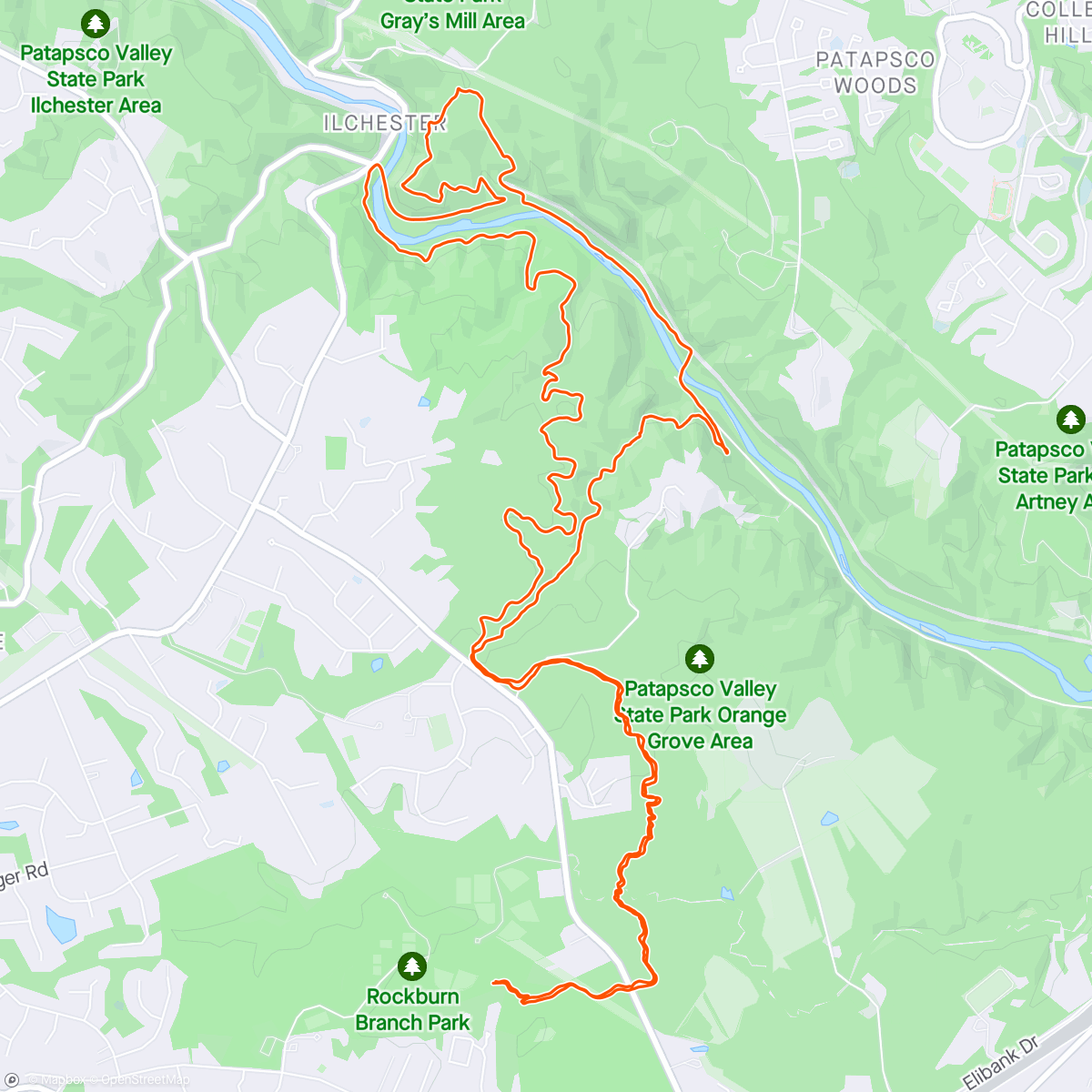 Map of the activity, Evening Hunt