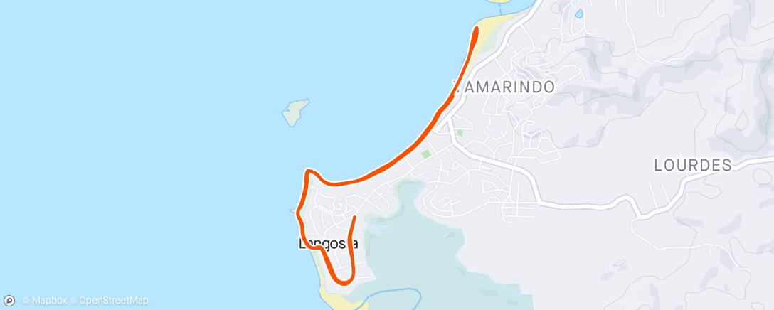 Map of the activity, To the beach 🏝️ 🏃🏼‍♀️