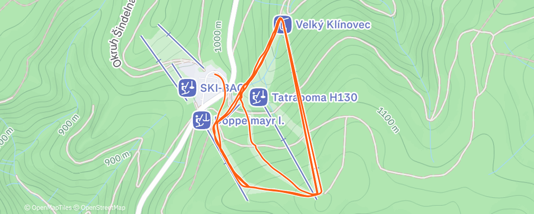 Mappa dell'attività Sjezdovky v prašanu, zima je konečně tu ♡!