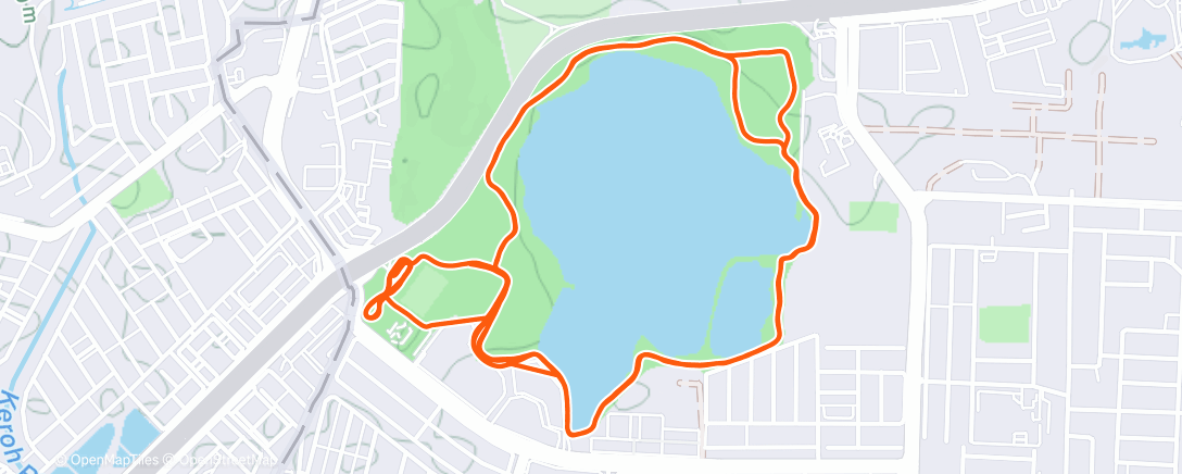 Map of the activity, Morning Run