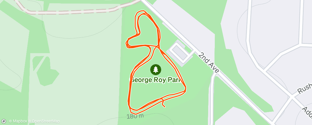 Map of the activity, Morning Run