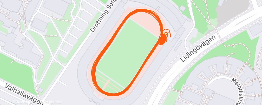 「21 x 400m」活動的地圖