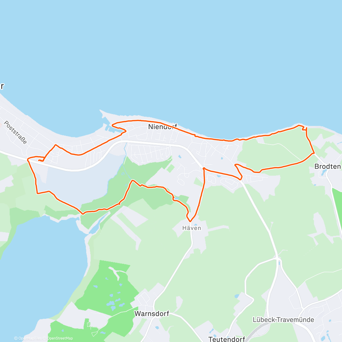 Map of the activity, Mittagswanderung