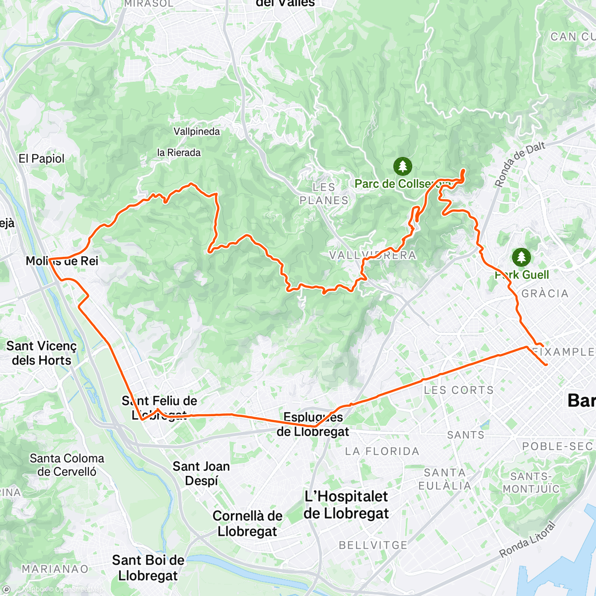 Map of the activity, 🇪🇸 Sunrise 🌅