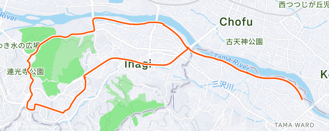 Map of the activity, 朝のライド