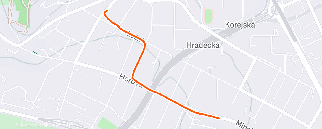 Map of the activity, Afternoon Walk