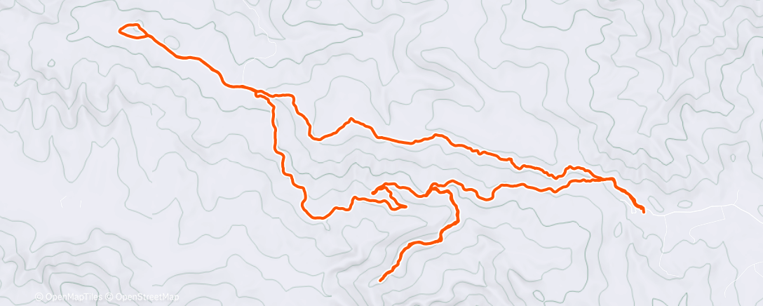 Map of the activity, Morning Hike