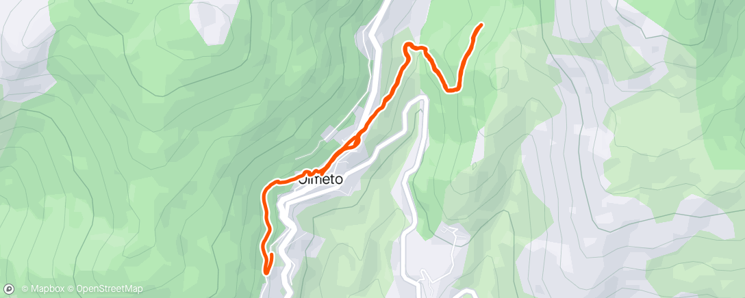 Map of the activity, Olmeto, footing/marche trail