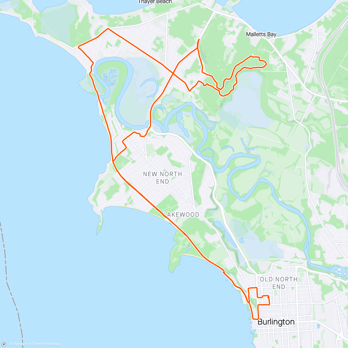 Map of the activity, First non commute ride in a while!